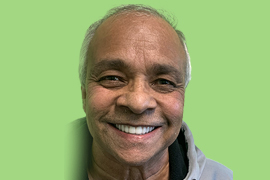 Before & After happy Patient male Raj Smile at Peninsula Dental Implant Center San Carlos