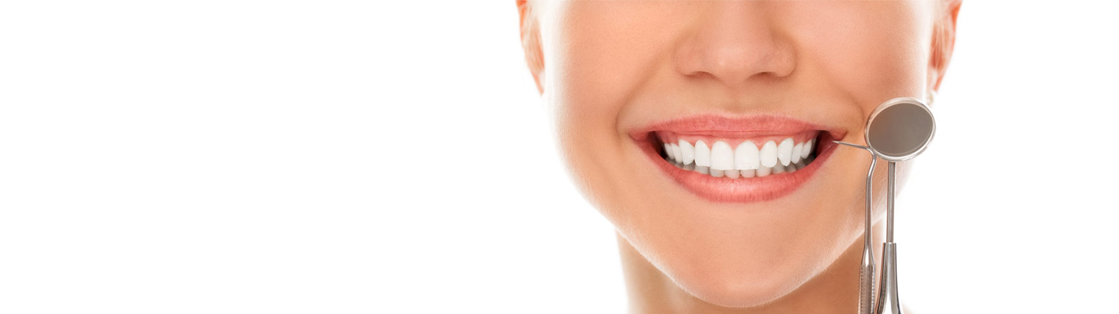 Smiling woman at a dental